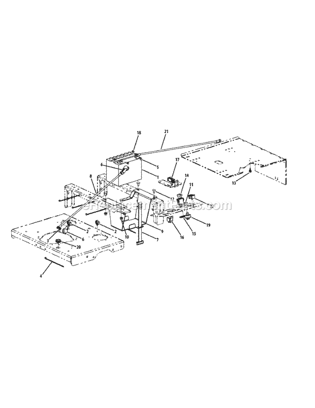 Electrical Assembly Kawasaki Diagram and Parts List for M72-KW (53BI8CT8050) (2011 & After) Cub Cadet Sprayer